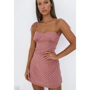Beginning Boutique Short Polka Dot Dress